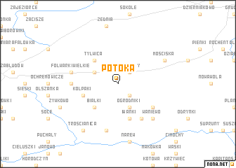 map of Potoka