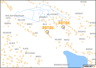 map of Potok