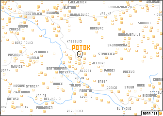 map of Potok