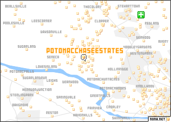 map of Potomac Chase Estates