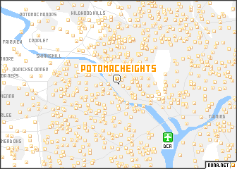 map of Potomac Heights