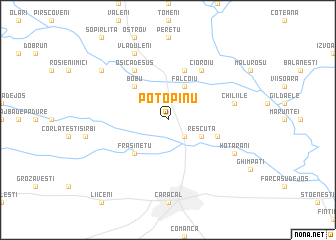 map of Potopinu