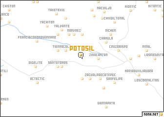 map of Potosil