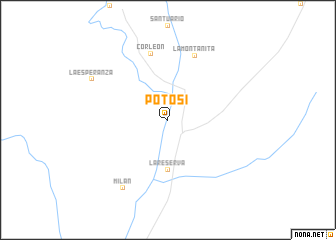 map of Potosí