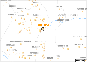 map of Potosí