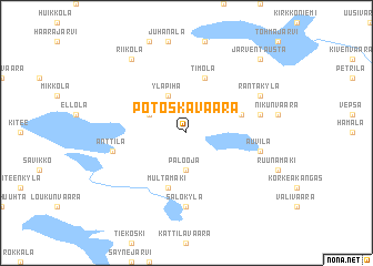 map of Potoskavaara