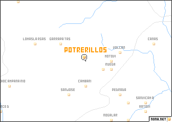 map of Potrerillos