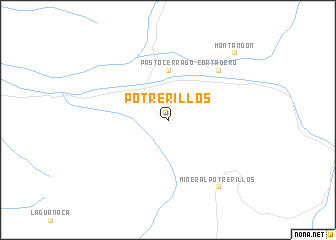 map of Potrerillos