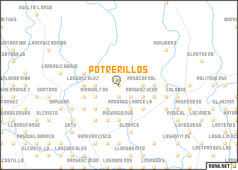 map of Potrerillos