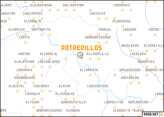 map of Potrerillos