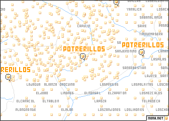 map of Potrerillos