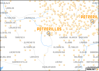 map of Potrerillos