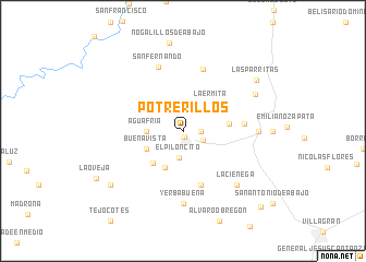 map of Potrerillos