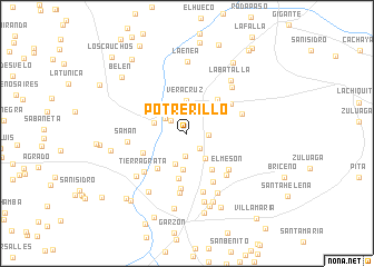 map of Potrerillo