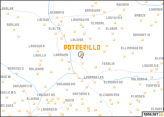 map of Potrerillo