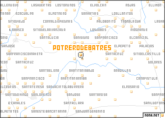 map of Potrero de Batres