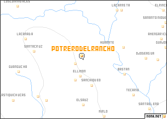 map of Potrero del Rancho