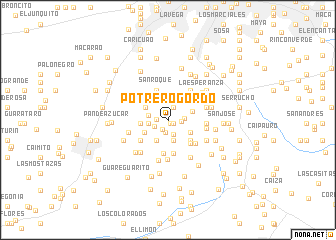 map of Potrero Gordo