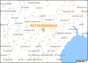 map of Potrero Grande