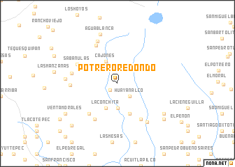 map of Potrero Redondo