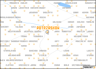 map of Potrzasków