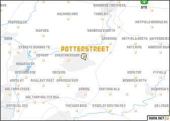 map of Potter Street