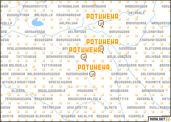 map of Potuwewa