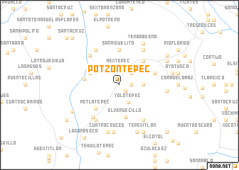 map of Potzontepec