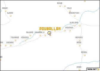 map of Poubal-Lam