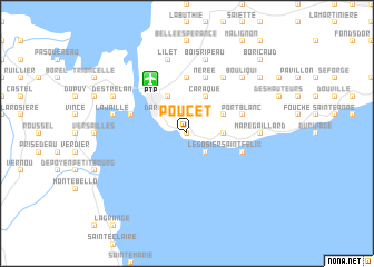 map of Poucet