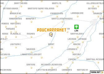 map of Poucharramet