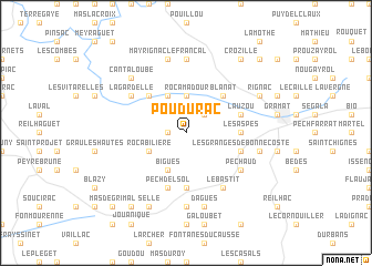 map of Poudurac