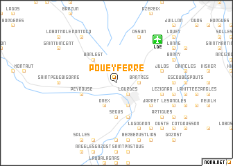 map of Poueyferré