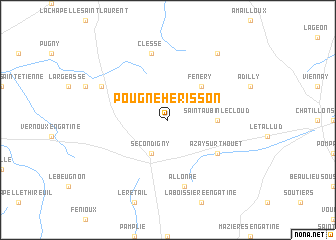 map of Pougne-Hérisson