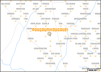 map of Pougounikougouri