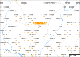 map of Pougsdon
