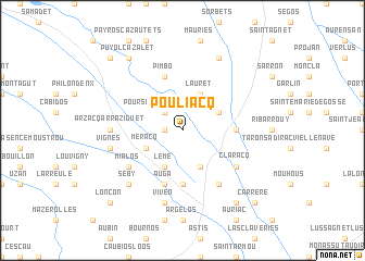 map of Pouliacq