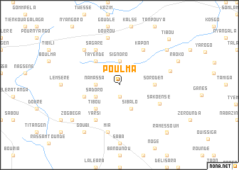 map of Poulma