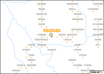 map of Poungou