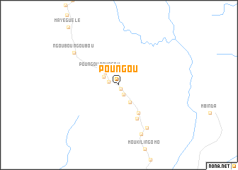 map of Poungou