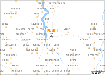 map of Pouni