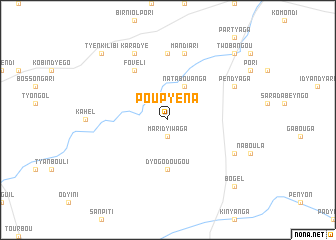 map of Poupyéna