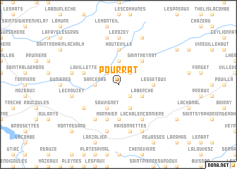 map of Pourrat