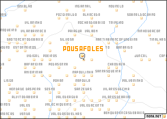 map of Pousafoles