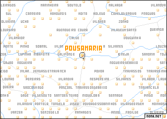 map of Pousa Maria