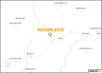 map of Pouso Alegre