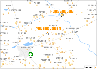 map of Poussouguen