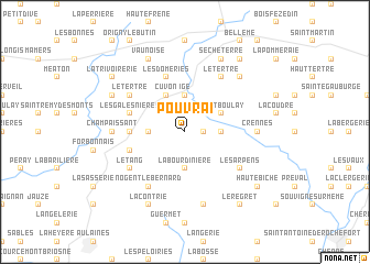 map of Pouvrai