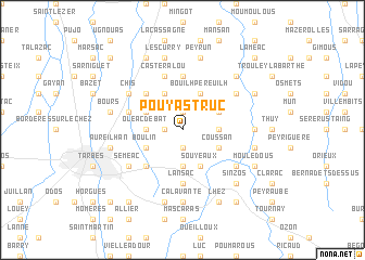 map of Pouyastruc