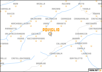 map of Poviglio